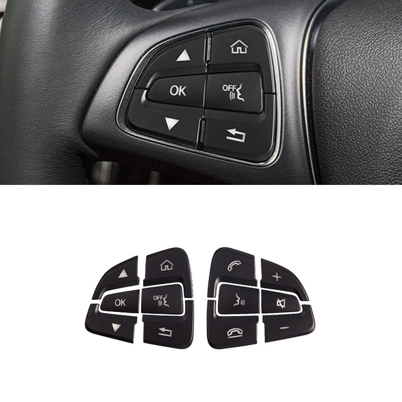 Suitable for Mercedes-Benz C200L GLA200 CLA GLE GLC260 C200L modified steering wheel button sticker
