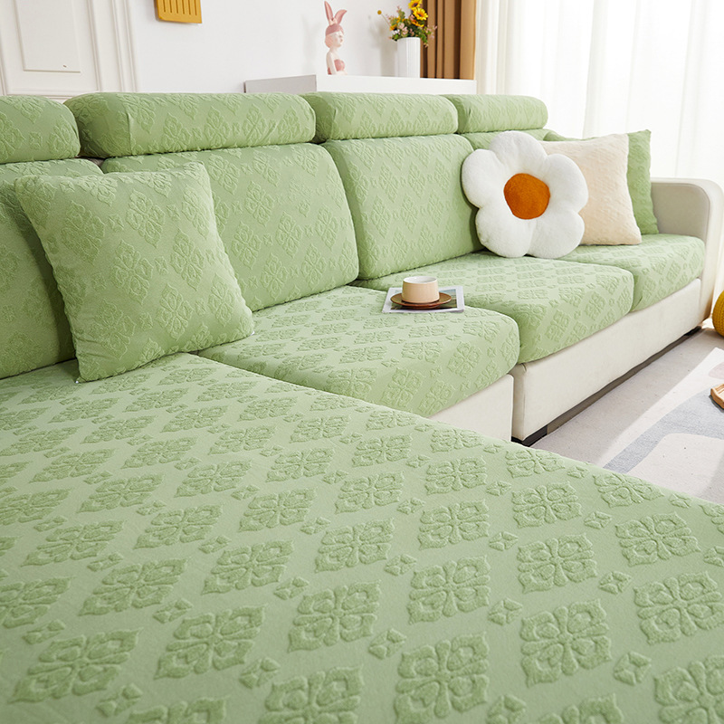 Matcha Green Sofa Cover All-Inclusive Universal Cushion New Model 2026 Three-Seater One Chaise Longue Non-Slip Elastic Sofa Slipcover Matcha Green Sofa Cover All-Inclusive Universal Cushion New Model 2026 Three-Seater One Chaise Longue Non-Slip Elastic Sofa Slipcover
