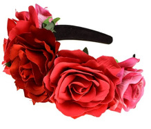 55g Weight Hair Band, Costume Props Event & Party Supplies Hair Band Hair Accessories Type 1 Piece Quantity Party Occasion Flower Pattern Women'S Gender Handmade Design Fashion Style Fashion Flower Cloth Party Hair Band Costume Props 1 Piece 4