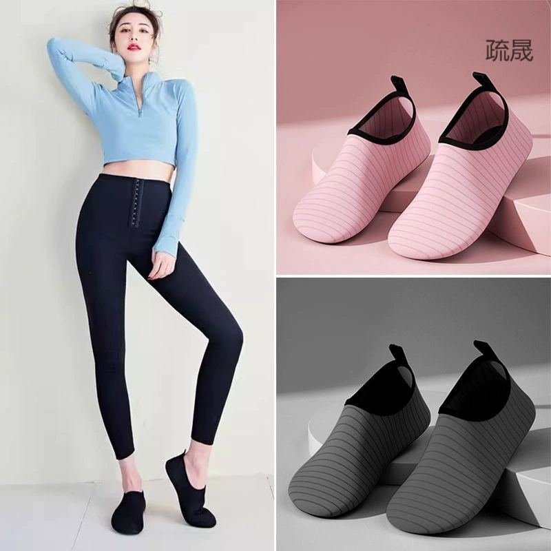 Обувь для фитнеса в помещении Прыжки Йога Танцы Комплексная Тренировка Женская Домашняя Профессиональная Противоскользящая Амортизация Тихая Спортивные Обувь