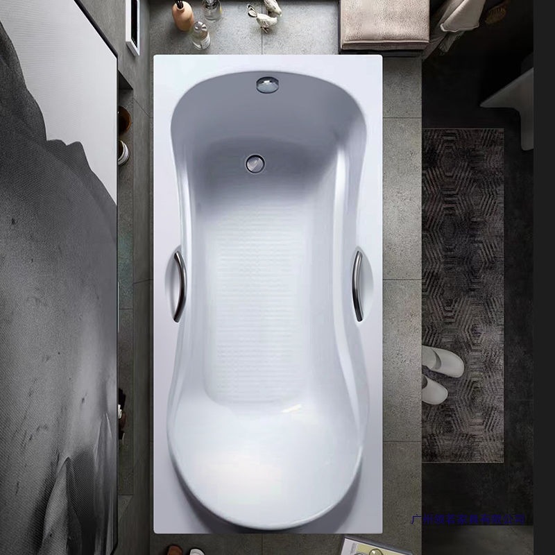 Embedded Acrylic Seamless One-Piece Thickened Home Hotel B&B Adult Bathroom Bathtub Bathtub Lying Type