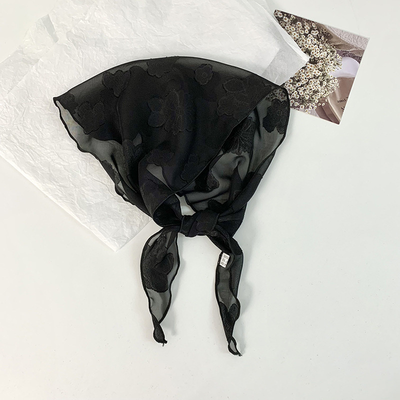 Pañuelo para el cabello pastoral femenino de verano nuevo estilo bufanda de seda sensación de alta calidad bufanda de flores bufanda triangular bufanda de cuello bufanda pequeña