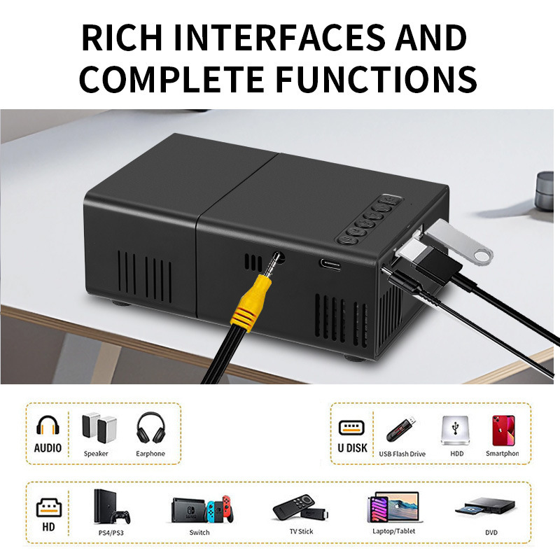 クロスボーダープロジェクター子供のパイン300娯楽家庭用MINI携帯ミニプロジェクターは1080Pをサポートしています。|undefined