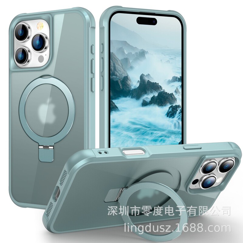 New Product Suitable for Apple 17Promax Pivot Phone Case Magnetic Stand S26 Wireless Charging Magnetic Stand