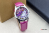 Fuchsia belt suitable for men and women, fashionable quartz cartoon watch, wholesale