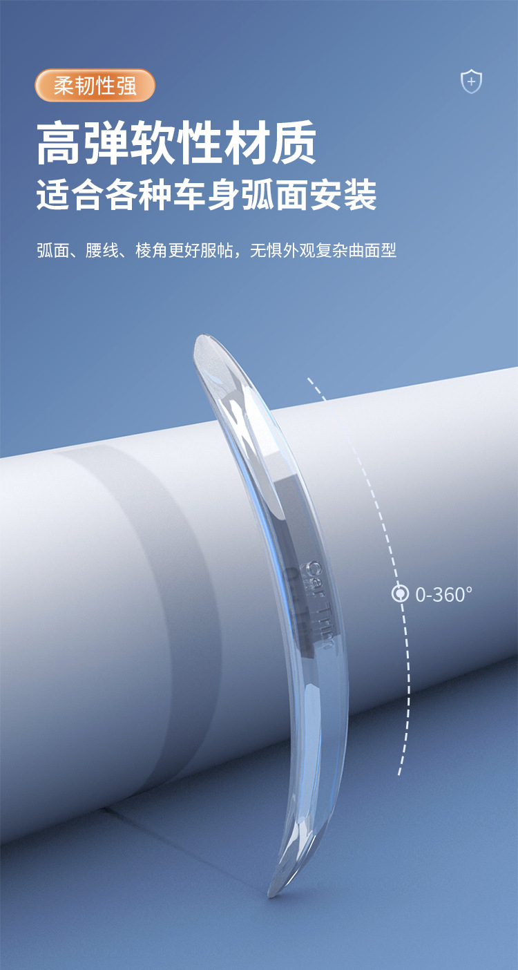 Anti-Scratch Adhesive Strip, Anti-Collision Strip, Thickened Decorative Anti-Slip Sticker, Handle Door Edge Invisible Protection, Transparent Car Door Protector, Dropshipping