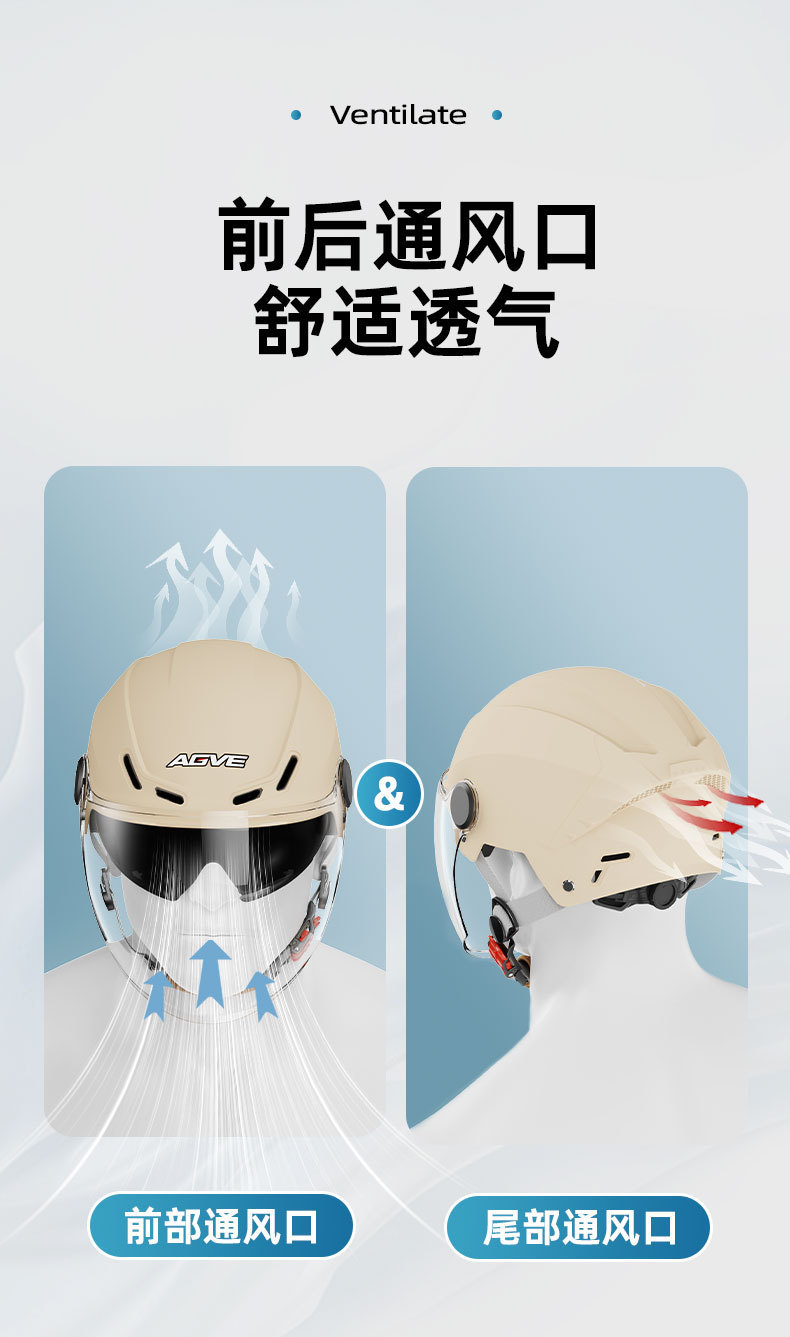 Electric Motorcycle Helmet 3C Certified Sunscreen Half Helmet