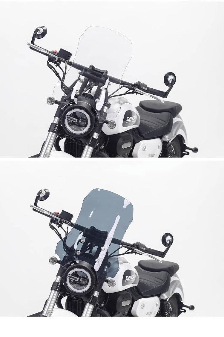 Muscle car Wolf suitable for Benda wollastonite 300 wind windshield front windshield motorcycle modification adjustable height