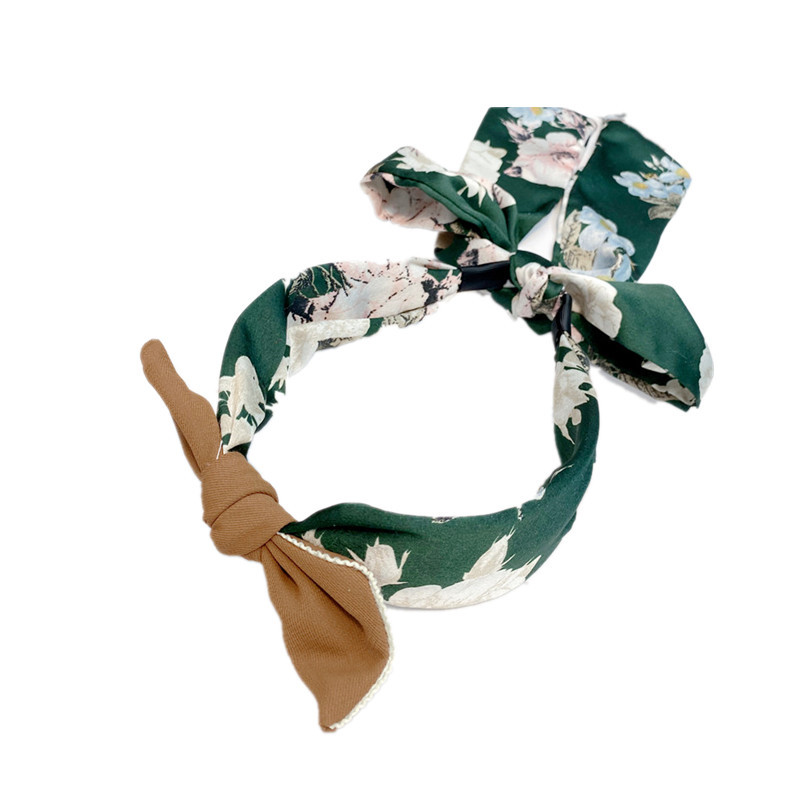 Rabbit Ears Wide Bowknot Headband display picture 2