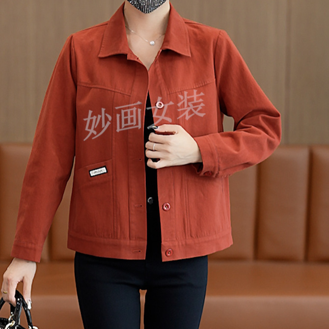 时尚水洗牛仔短外套女2025秋季新款宽松显瘦纯色百搭洋气夹克上衣|undefined