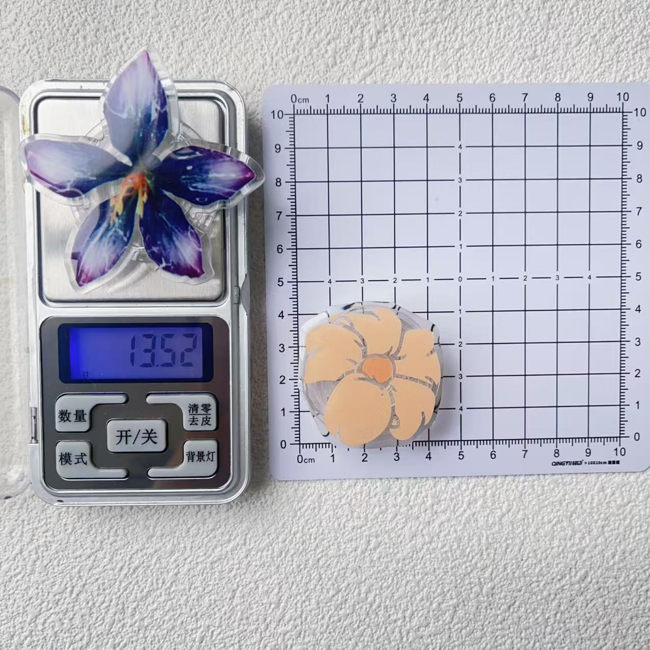20g Weight Airbag Bracket Classification Acrylic Material Flower Pattern Simple Style, Classic Style Style Flower Acrylic Simple Style Classic Style Airbag Bracket 无