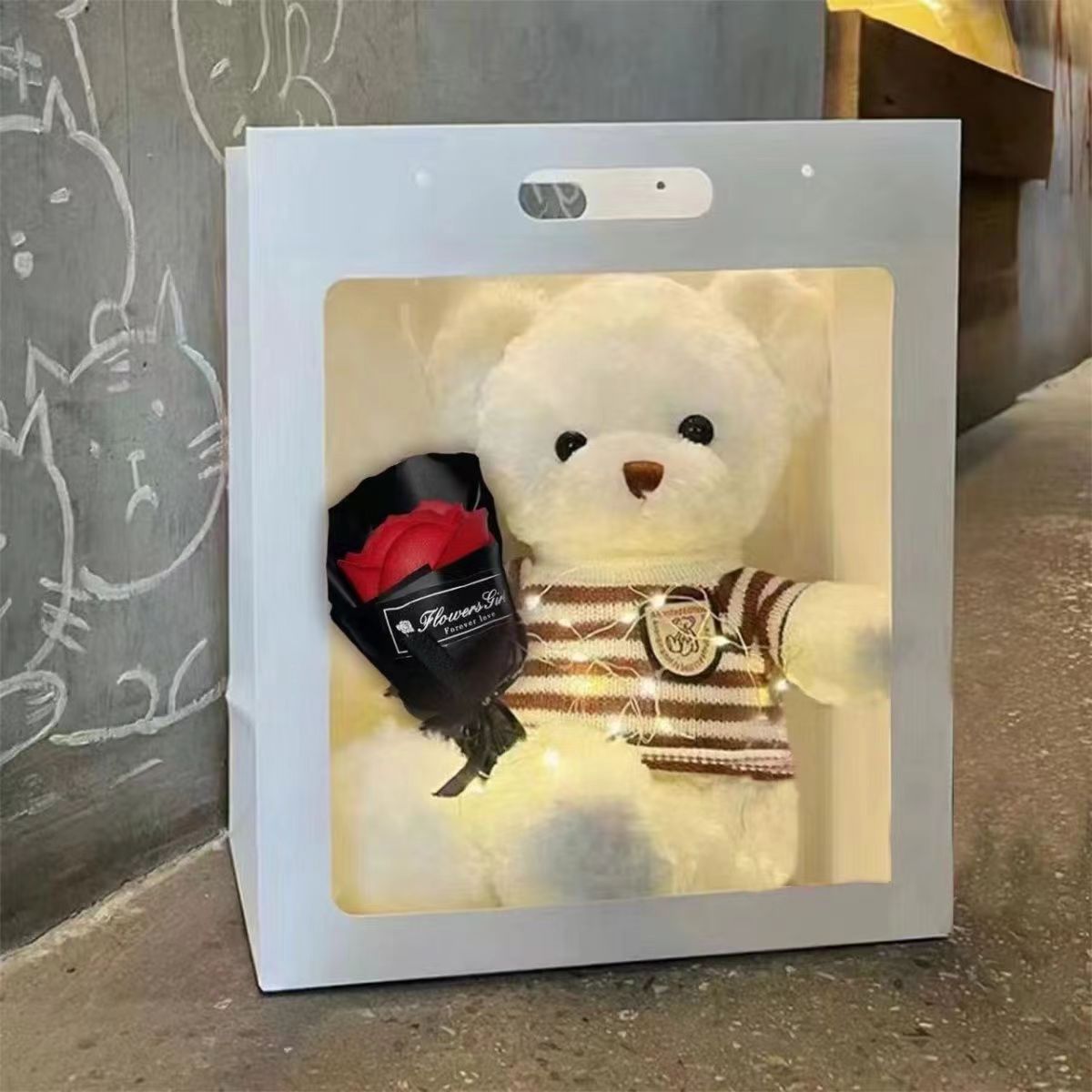 Regalos de cumpleaños juguetes de peluche muñeca novia para enviar a una chica especial Qixian Día de San Valentín