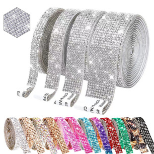 Customized rhinestone stickers self-adhesive drill strips DIY accessories accessories rhinestone stickers car stickers diamond back glue diamond stickers