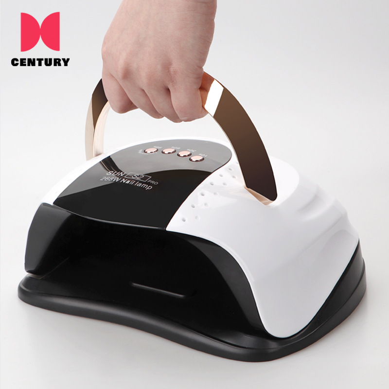 Lámpara de uñas SUNS2PRO57 de alta potencia, lámpara de fototerapia tipo mango, lámpara UV LED para curar uñas, secador de uñas