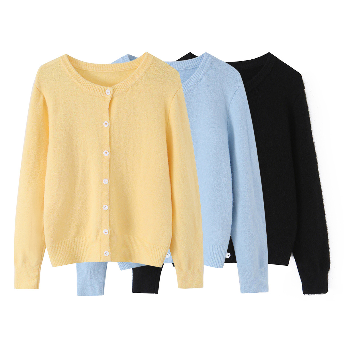 ZAZA estilo europeo al por mayor estilo de moda de mujer estilo de diseño casual estilo cardigan de color sólido suéter