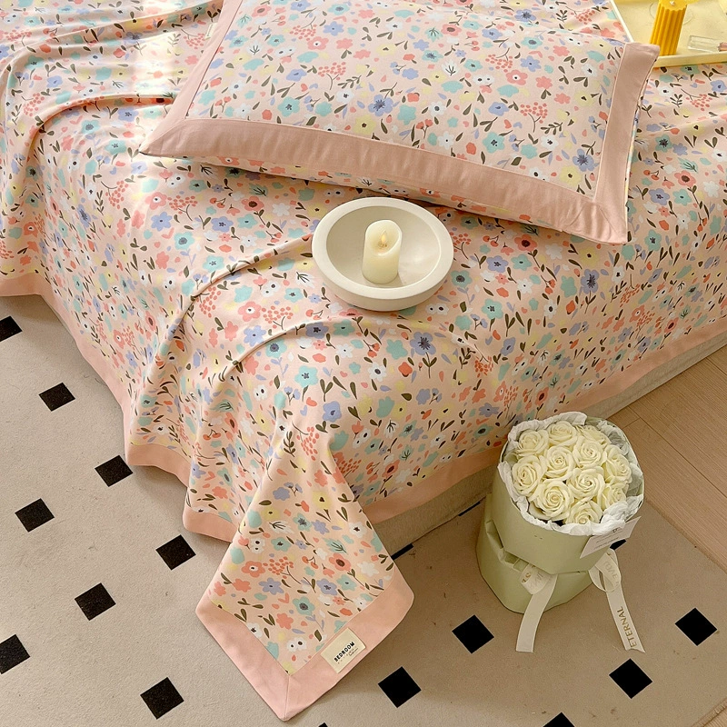 Cotton sheet, non-slip duvet, set, 100% cotton, increased thickness, 3 piece set, wholesale