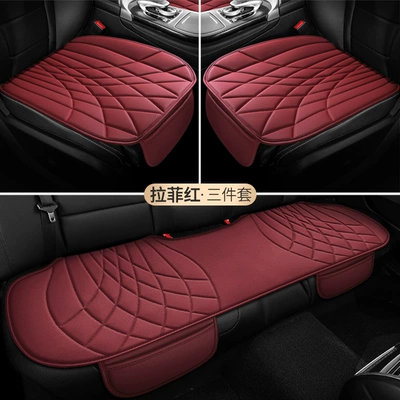 Seat cushion, seat cover — Seat Cover, Saddle Seat Cushion - three-piece-set-lafite-red-split-head