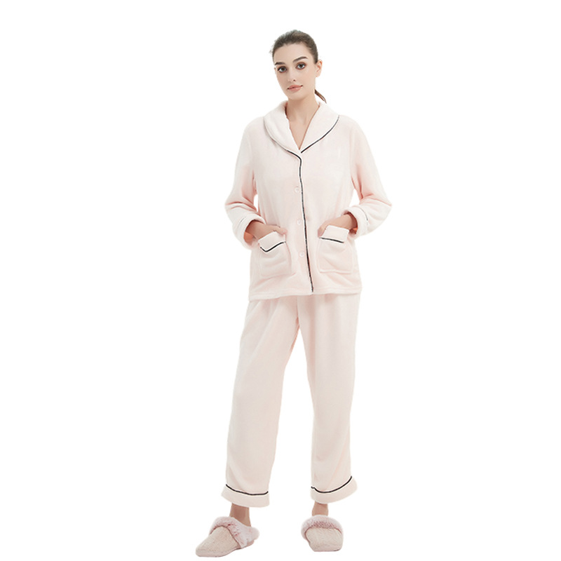 Dámské volné jednobarevné pyžamo_voghion.com