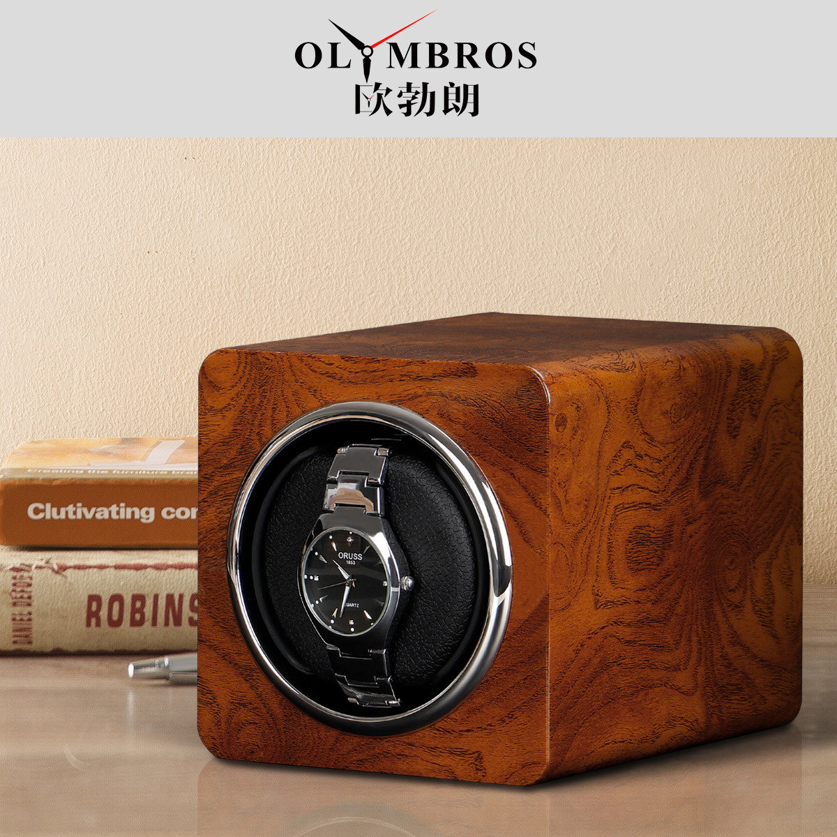 High-End Watch Winder in Stock, Wooden Watch Automatic Winding Watch Box, Mechanical Watch Winder, Motor Box Collection