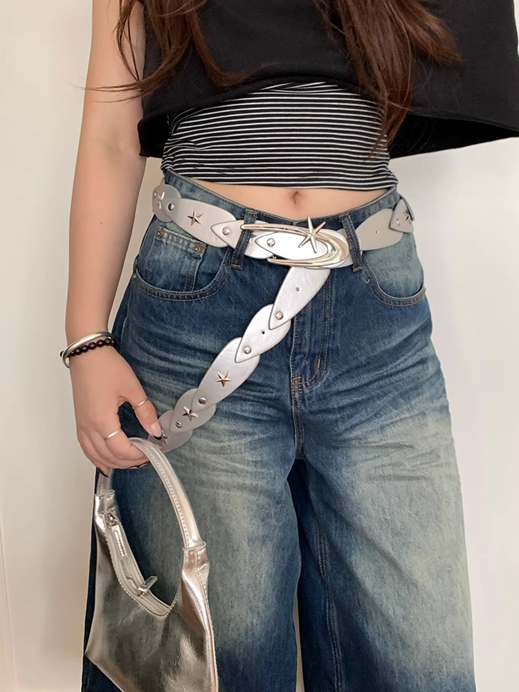 Y2k Spice Girl Star Gürtel Weibliche Nische Design Sinn Subkultur Vielseitige Taille Kette Punk Stil Taille Gürtel Zubehör_voghion.com