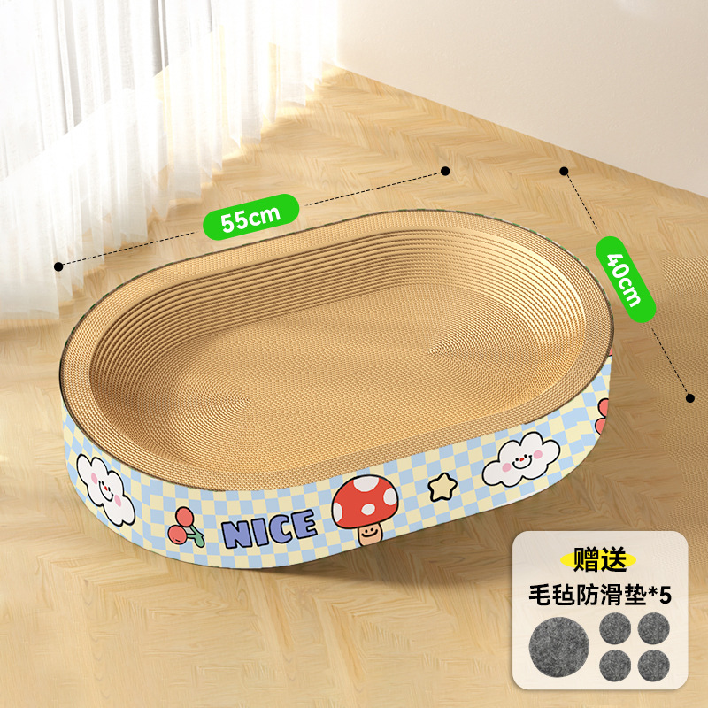 Gatos gigantes Mac ecológicos anti-deslizante gato agarrar tablero de espacio grande papel corrugado resistente al agarramiento y al desgaste juguetes de mascotas para gatos