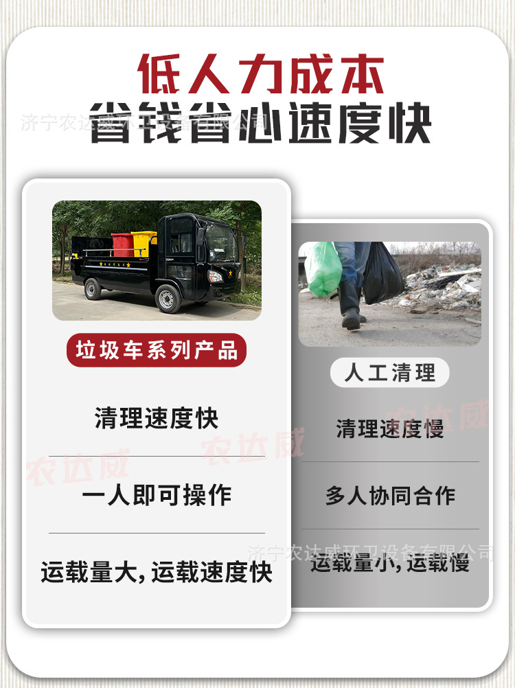Electric Four-Wheel Hydraulic Tailgate Garbage Truck, Basement Garage Trash Transfer Vehicle, Food Waste Transport Vehicle