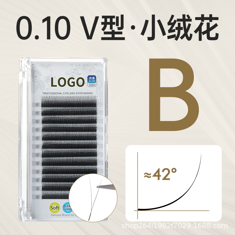 Fabricantes de flores de veludo pequeño trolevo de cuatro hojas injerto transfronterizo pestañas falsas 3D4D5D super suave tienda de pestañas especiales