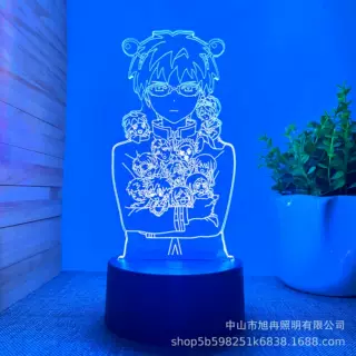 跨境供货动漫多图3D小夜灯USB氛围创意礼品灯触控遥控16色