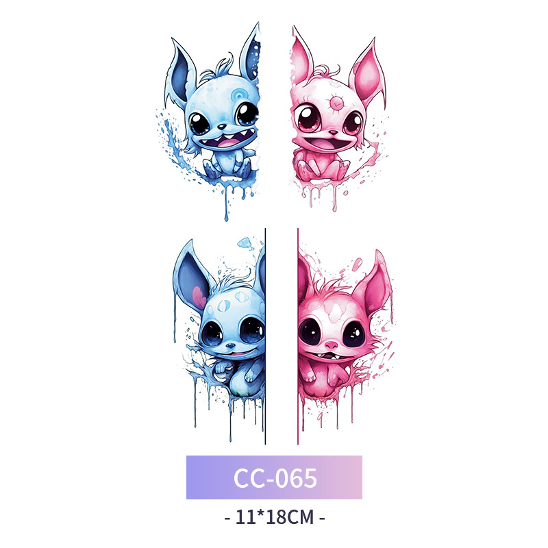 Transfronterizo en stock al por mayor de halloween colorido mariposa tatuaje pegatinas simulación sangrienta cicatriz pegatinas divertidas pegatinas impermeables