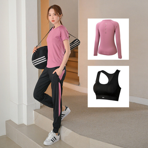 Women's Yoga Set, Professional, Quick-Drying, Breathable, New Running Top, Fashionable and Slimming Fitness Clothes