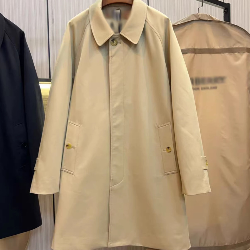 High-End European Export Version B Brand New Men's Camden Trench Coat, Mid-Length, Turn-Down Collar, British Style Jacket Kensington High-End European Export Version B Brand New Men's Camden Trench Coat, Mid-Length, Turn-Down Collar, British Style Jacket Kensington