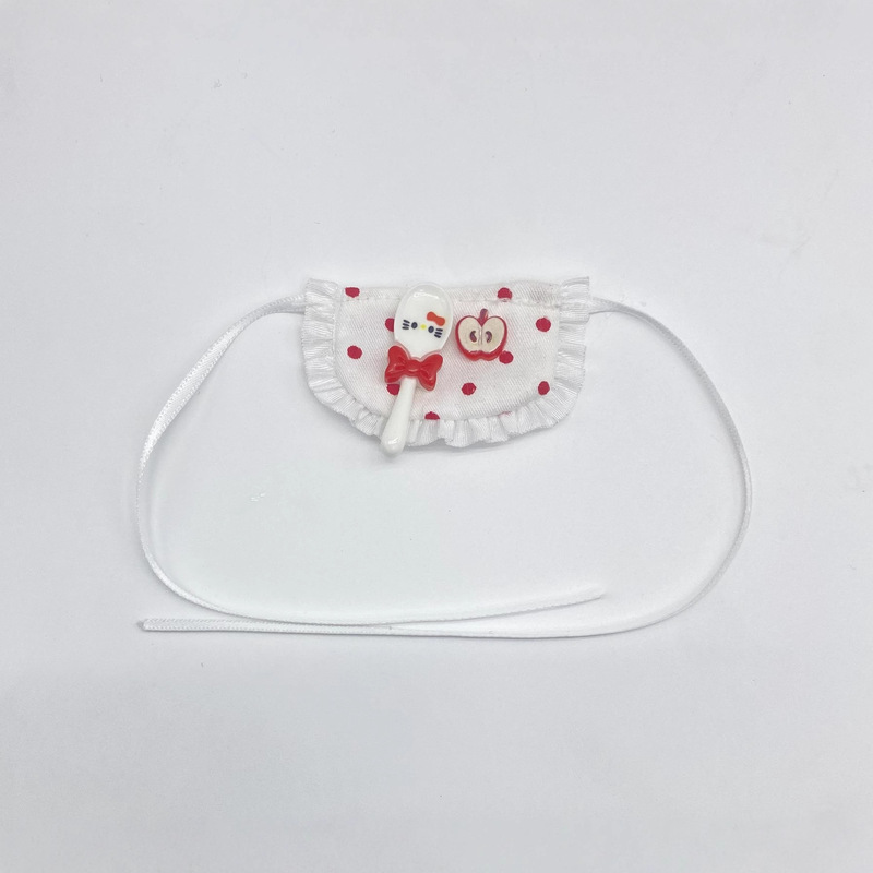 10cm Cotton Doll Plush Toy Doll Clothes Apron Bib Self-Deprecating Bear 10cm Doll Clothes Bib Saliva Towel