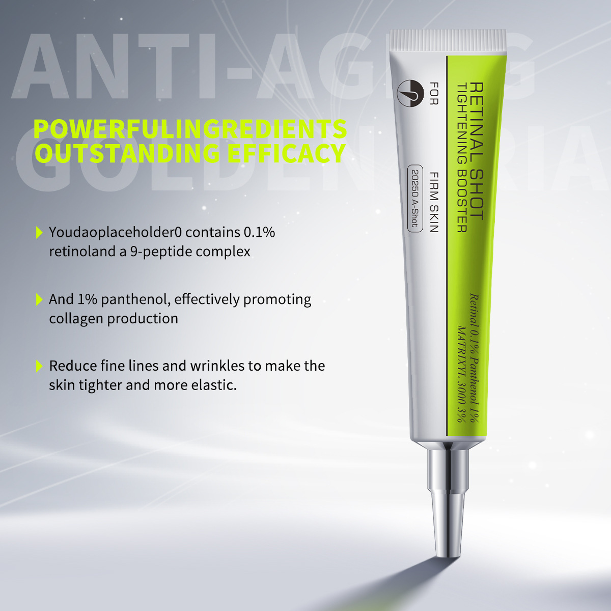 Esencia Reafirmante con Retinol Transfronteriza, Hidrata Suavemente, Crema Contorno de Ojos con Retinol, Crema Reafirmante para Ojos con Retinol