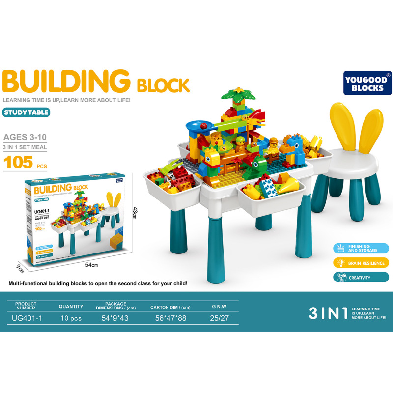 Children's Building Blocks Table Large Large Particles Assembled Girls and Boys Educational Multifunctional Games Toy Table for 3 to 6 Years Old Baby Children's Building Blocks Table Large Large Particles Assembled Girls and Boys Educational Multifunctional Games Toy Table for 3 to 6 Years Old Baby