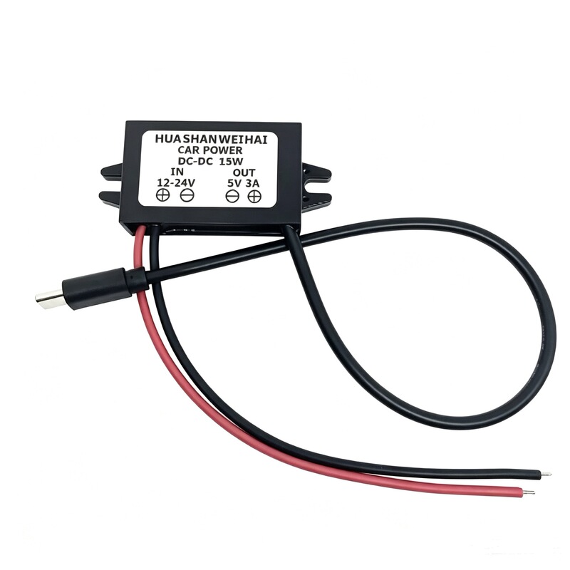 Dc Converter 12-24V to 5V 2/3A Waterproof Step-Down Module with USB Mobile Phone Charging Type-C