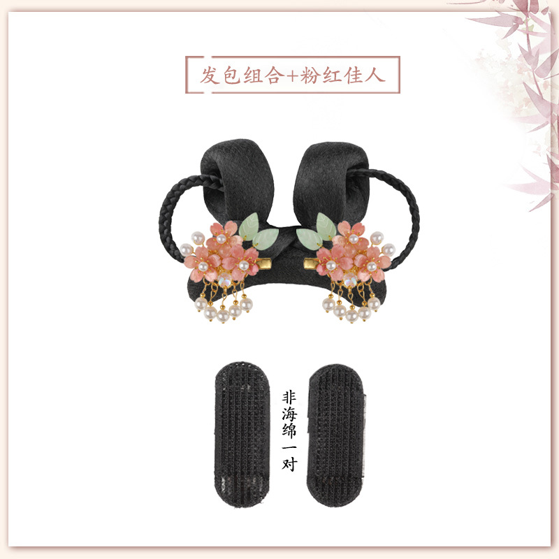 헤어 팩 핑크 뷰티 헤어 액세서리의 쌍