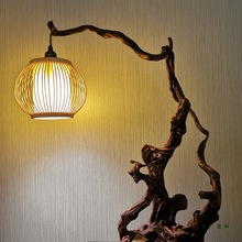 懿轩斋 杜鹃根禅意台灯、家居、会所、茶楼、民宿，装饰观赏摆件