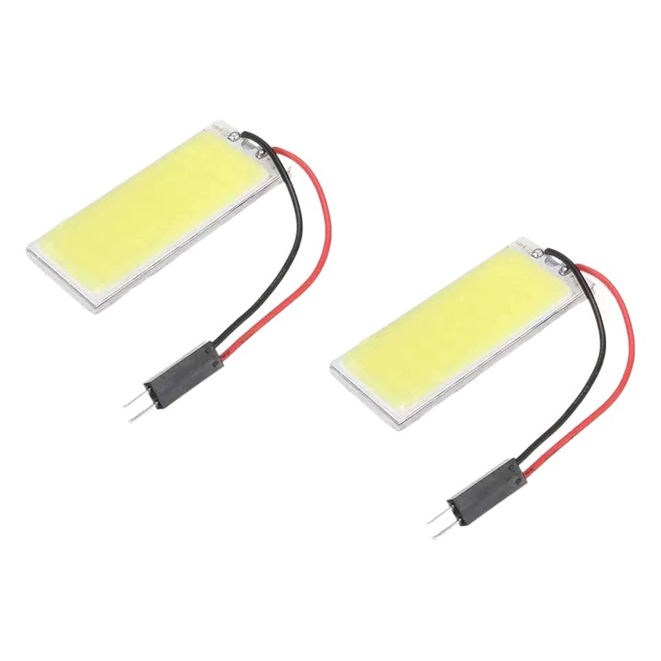 Автомобильная лампа для чтения светодиодная комнатная световая доска COB 18 24 36 48 световая крыша с двойным заострением BA9S