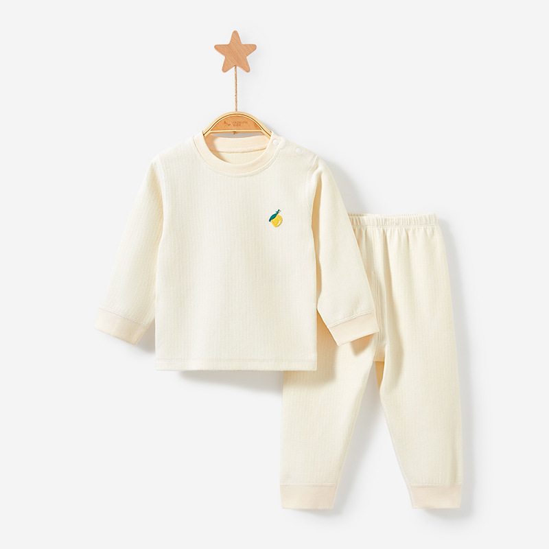Ropa de otoño para bebés, trajes de pantalones largos, ropa de base para niños de primavera, otoño e invierno, pijamas divididos para niños y niñas, ropa interior térmica para bebés