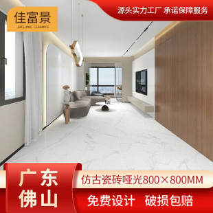 Guangdong Foshan Modern Simple Style Antique Tile Matte 800X800 Tile Balcony Toilet Non-Slip Floor Tile