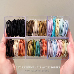 Summer new style rubber band women's hair tie high elasticity durable non-stretching hair rope girls simple temperament headband
