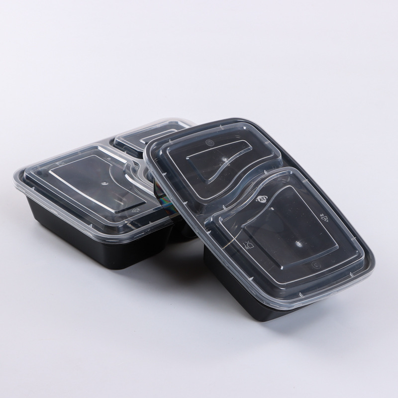 使い捨て弁当箱現物卸売り長方形高蓋PPプラスチック出前包装食品弁当箱弁当箱カスタム|undefined