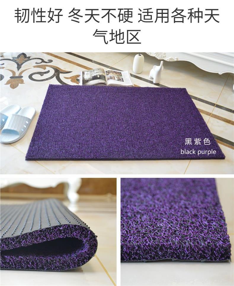 Thickened silk loop floor mat, extra-thick foot mat for home use, entrance door, elevator corridor carpet, car floor mat, can be cut to size
