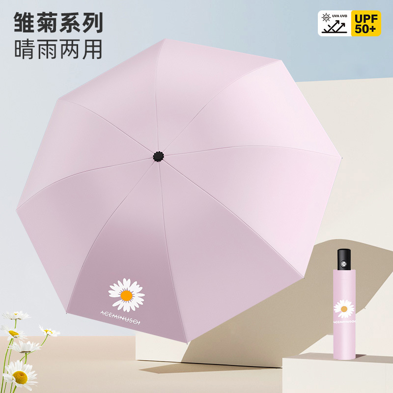 Paraguas manual, paraguas doble grande, doble uso para sol y lluvia, paraguas parasol para mujer, paraguas plegable, paraguas con revestimiento negro personalizado al por mayor