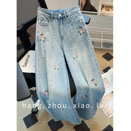 812 高端水洗重工刺绣牛仔裤，S M L XL XXL，深圳南油厂家直销！