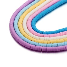 DIY串珠饰品配件波西米亚圆垫片6mm软陶薄片手链项链散珠隔片材料