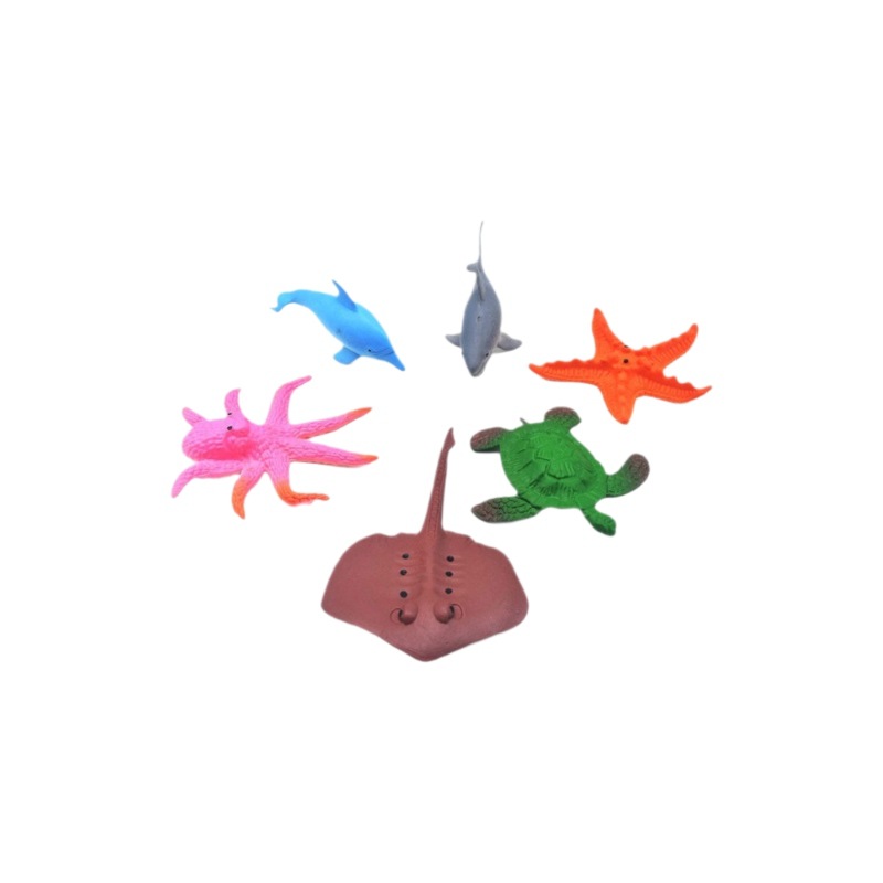 Novedoso juguete de expansión simulación animal marino tiburón delfín pulpo empapado en agua para convertirse en un gran tiburón juguete modelo juguete