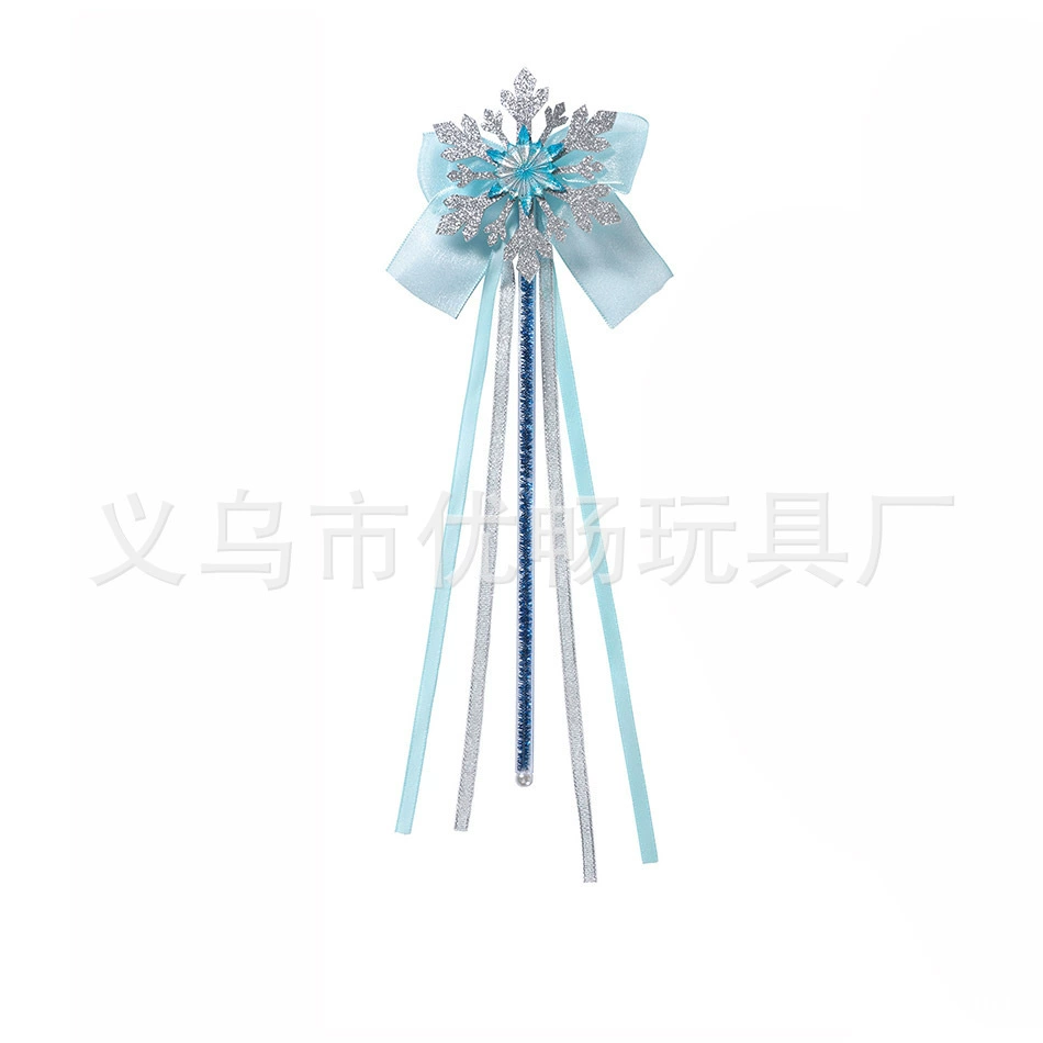 Children's necklace and bracelet, chain, magic wand, decorations, jewelry, small princess costume, accessory, “Frozen”