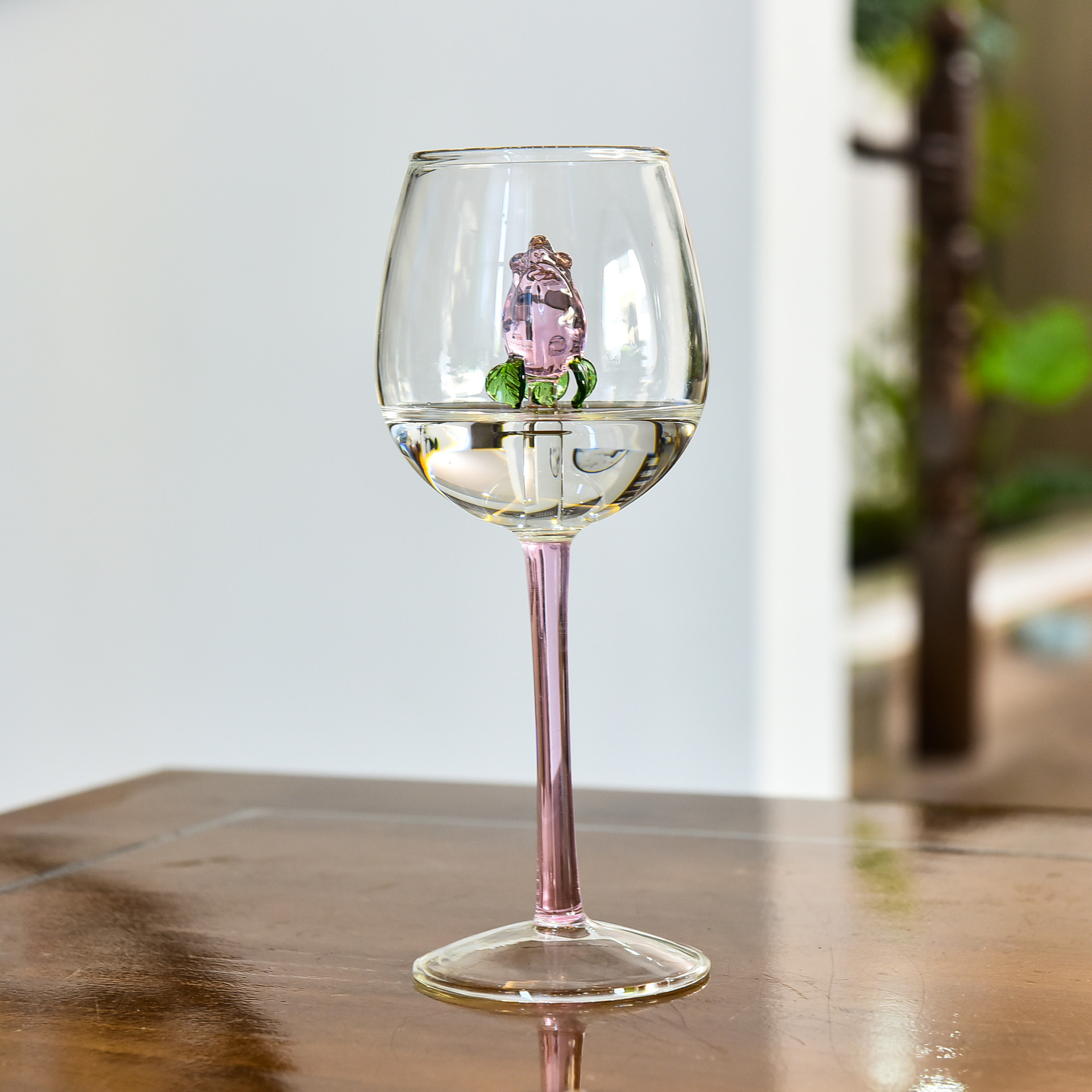 Rosa creativo copa de vino sala de estar copa de cristal copa de champán rosa