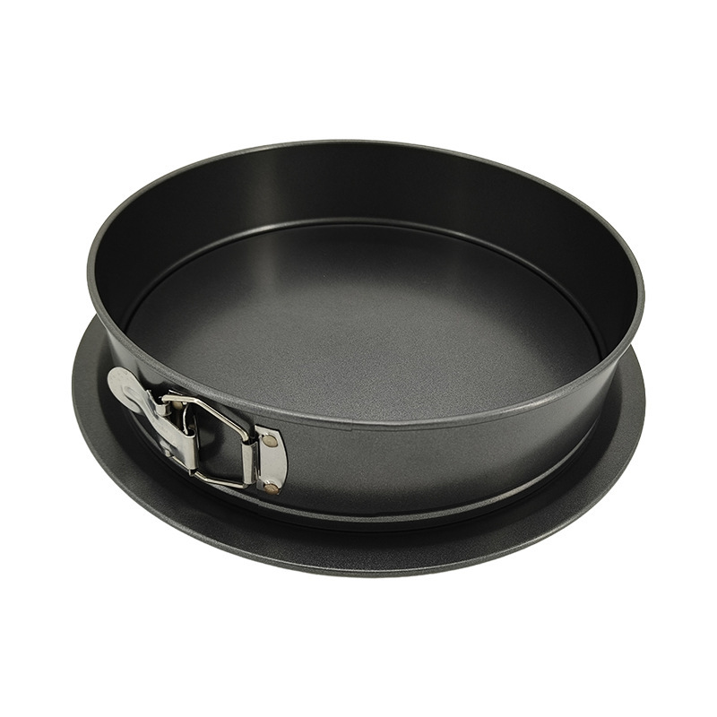 Bottom Round Lock Cake Mold Household Carbon Steel Non-Stick Coating Large Bottom Round Lock Removable Bottom Cake Mold